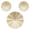 Conjunto de 3 quadros decorativos em metal leslie