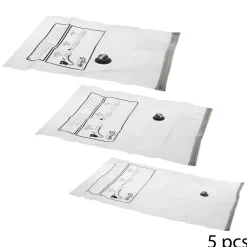 Conjunto de 5 sacos para arrumação vácuo