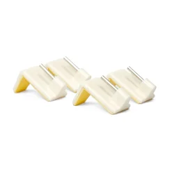 Conjunto de 4 suportes adesivos especiais brancos