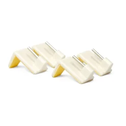Conjunto de 4 suportes adesivos especiais branco