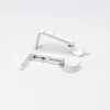 Conjunto de 2 suportes branco mate para calha extensível