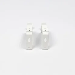 Conjunto de 2 suportes branco mate para calha extensível