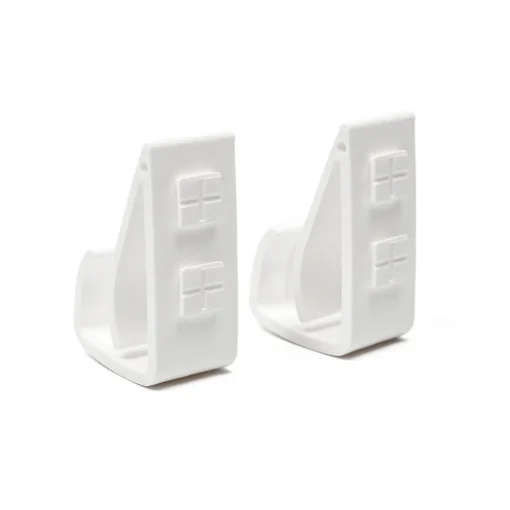 Conjunto de 2 suportes CLIP branco