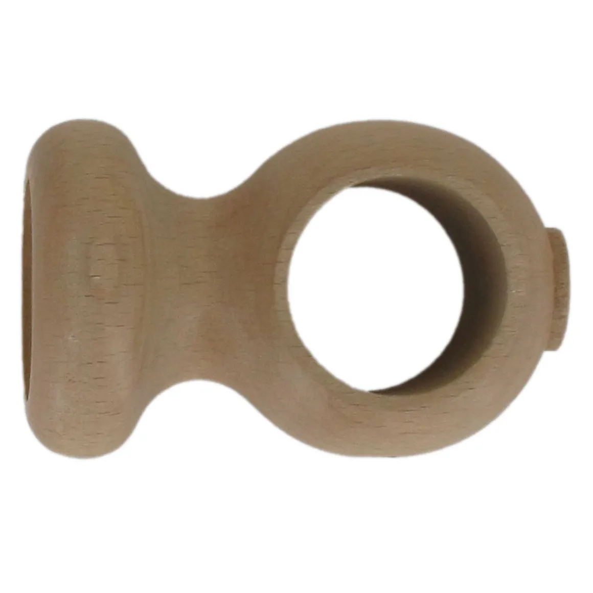 Conjunto de 2 suportes cor madeira para teto