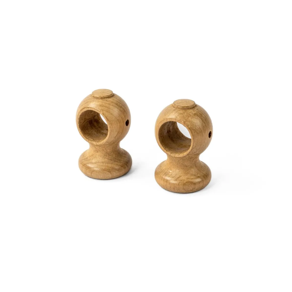 Conjunto de 2 suportes de teto verniz natural