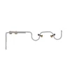 Conjunto de 2 suportes duplos branco para calha extensíveis