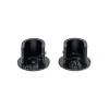 Conjunto de 2 suportes parede preto e prateado d20