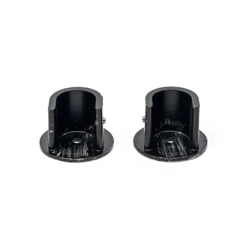 Conjunto de 2 suportes parede preto e prateado d20