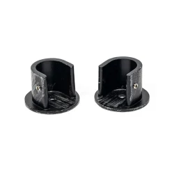 Conjunto de 2 suportes parede preto e prateado d20