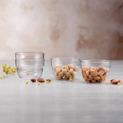 Conjunto de 6 taças de vidro empilhável 220cc