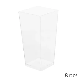 Conjunto de 8 taças quadradas