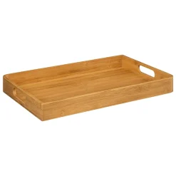 Conjunto de 2 tabuleiros de servir em bambu