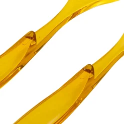 Conjunto de 2 talheres amarelo para salada