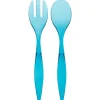 Conjunto de 2 talheres azul para salada