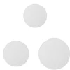 Conjunto de 3 tampas redondas em silicone