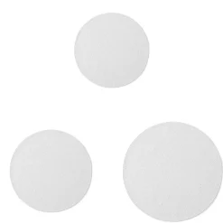 Conjunto de 3 tampas redondas em silicone