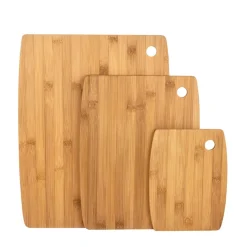 Conjunto de 3 tábuas bambu 19/29/37cm
