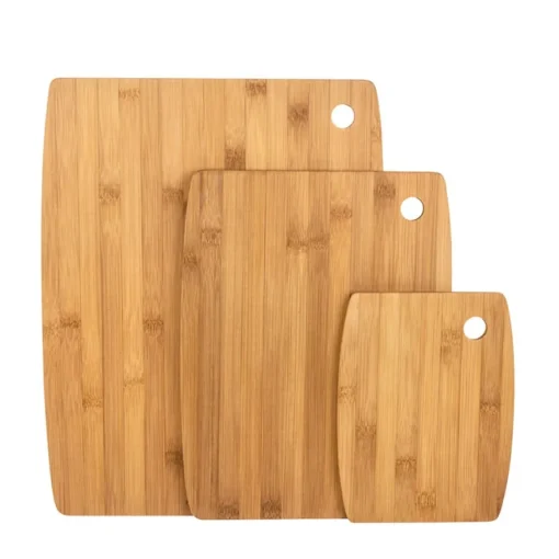 Conjunto de 3 tábuas bambu 19/29/37cm