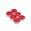 Conjunto de 6 tealights perfumadas de frutos vermelhos