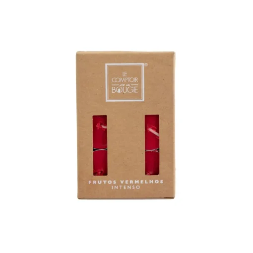 Conjunto de 6 tealights perfumadas de frutos vermelhos