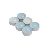 Conjunto de 6 tealights perfumadas de talco