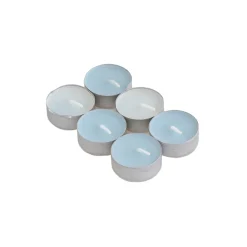 Conjunto de 6 tealights perfumadas de talco