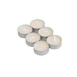 Conjunto de 6 tealights perfumadas de baunilha