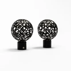 Conjunto de 2 terminais BOULE preto mate