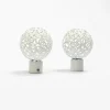 Conjunto de 2 terminais BOULE branco mate