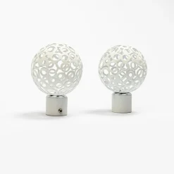 Conjunto de 2 terminais BOULE branco mate
