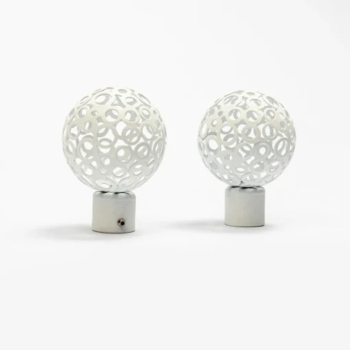 Conjunto de 2 terminais BOULE branco mate