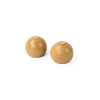 Conjunto de 2 terminais bola verniz natural d28cm