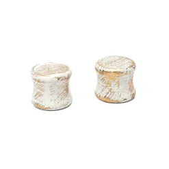 Conjunto de 2 terminais brancos