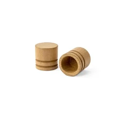 Conjunto de 2 terminais verniz natural d28cm