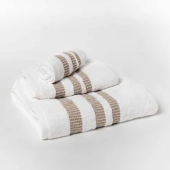 Conjunto de 3 toalhas de banho CHLOÉ branco