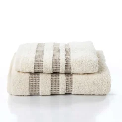Conjunto de 2 toalhas de banho CHLOÉ natural