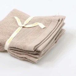Conjunto de 4 toalhas de mão FLOW bege