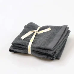 Conjunto de 4 toalhas de mão FLOW cinza