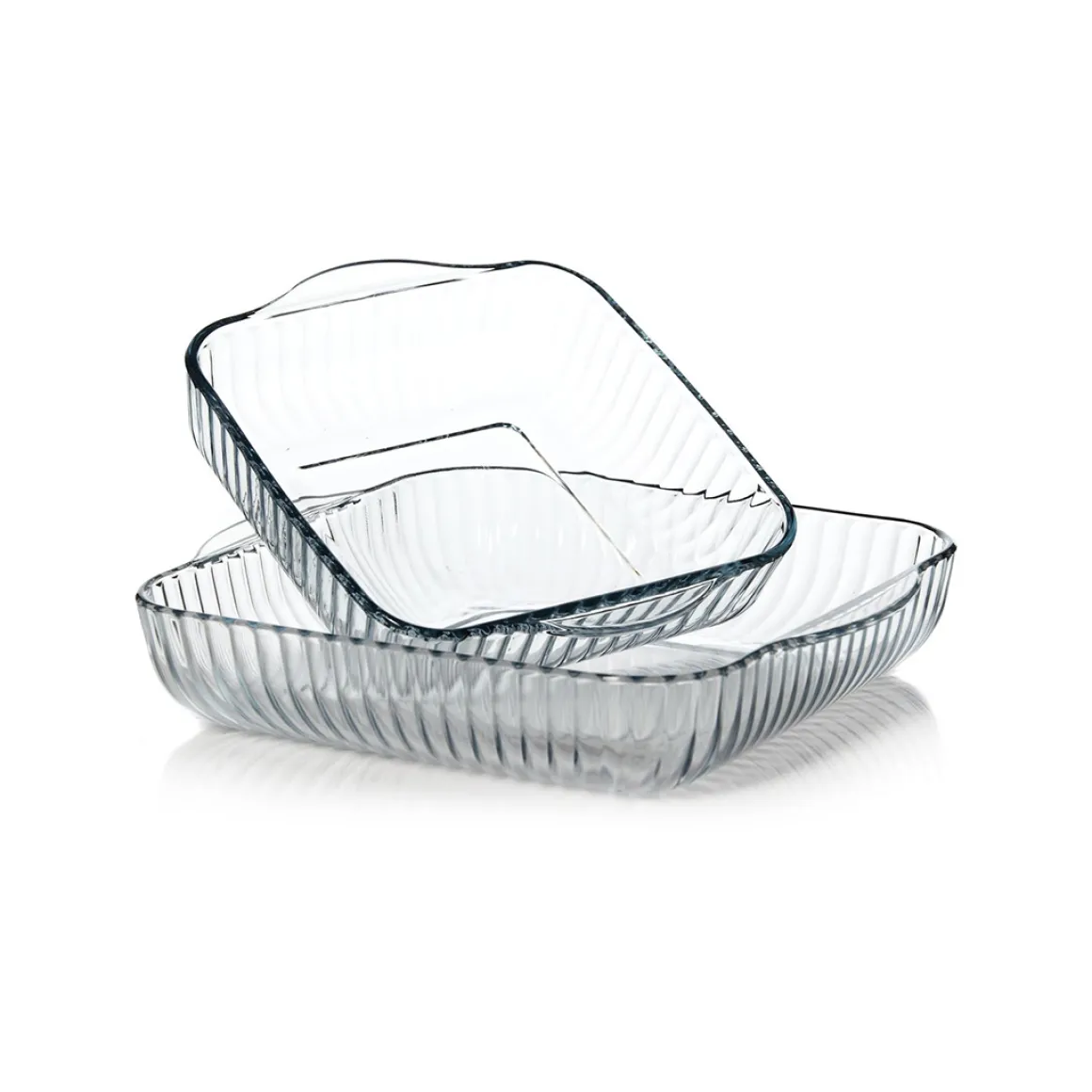 Conjunto de 2 travessas de vidro BORCAM