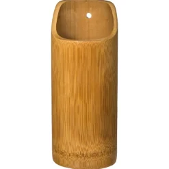 Conjunto de 4 utensílios em bambu com suporte