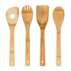 Conjunto de 4 utensílios em bambu