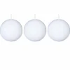 Conjunto de 3 velas bola barncas
