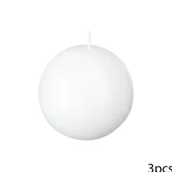 Conjunto de 3 velas bola barncas
