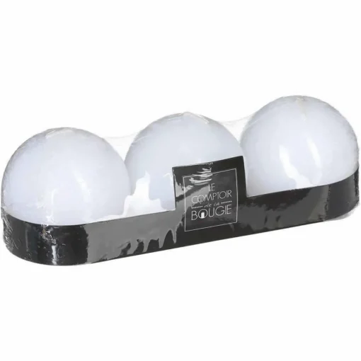 Conjunto de 3 velas bola barncas