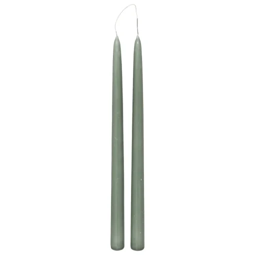 Conjunto de 2 velas de candelabro verde celadon HUGO