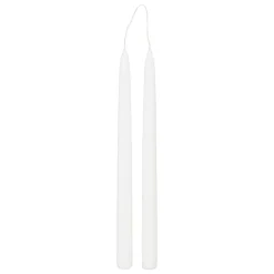 Conjunto de 2 velas de candelabro brancas HUGO