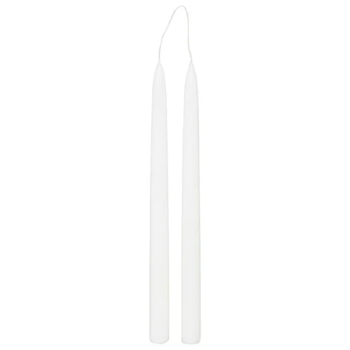Conjunto de 2 velas de candelabro brancas HUGO