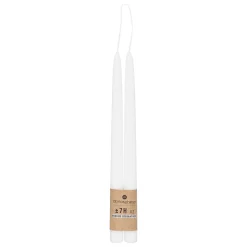 Conjunto de 2 velas de candelabro brancas HUGO