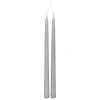 Conjunto de 2 velas de candelabro cinza claro HUGO