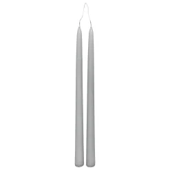 Conjunto de 2 velas de candelabro cinza claro HUGO